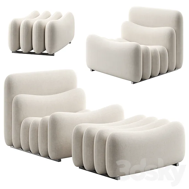 Additional System Armchair with Footstool Free Download