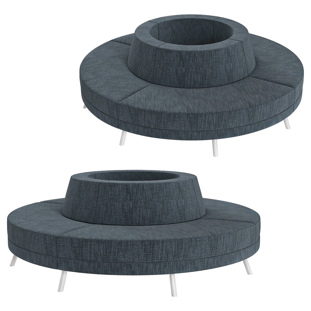 Addon Furniture - Sofa round 3D Model
