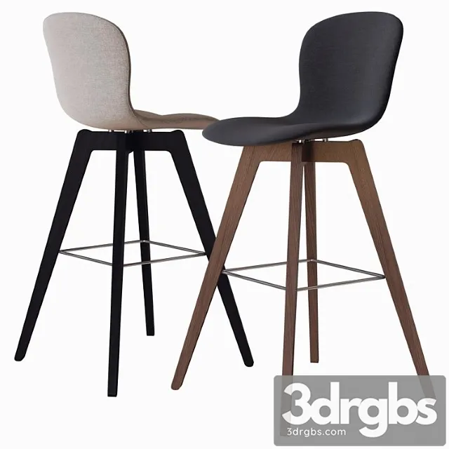 Adelaide bar stool boconcept 2 3D Model Free