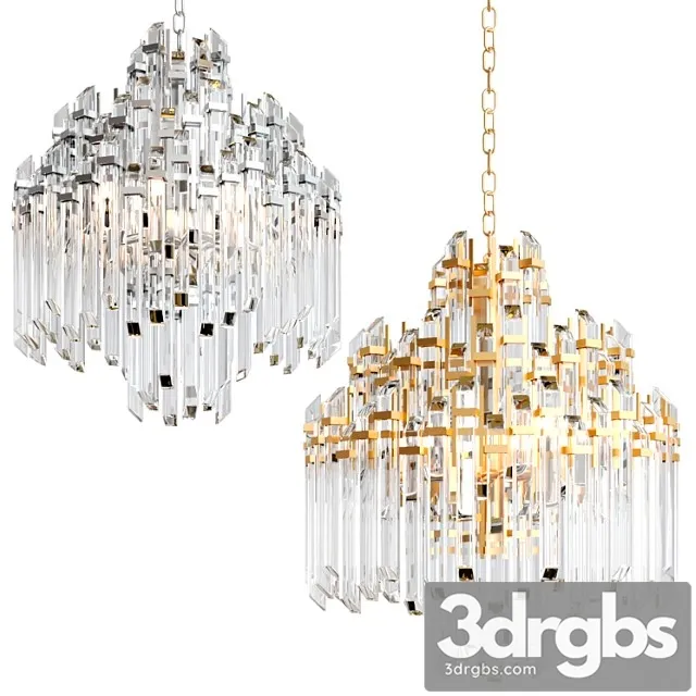Adele Four Tier Waterfall Chandelier 3D Model Free