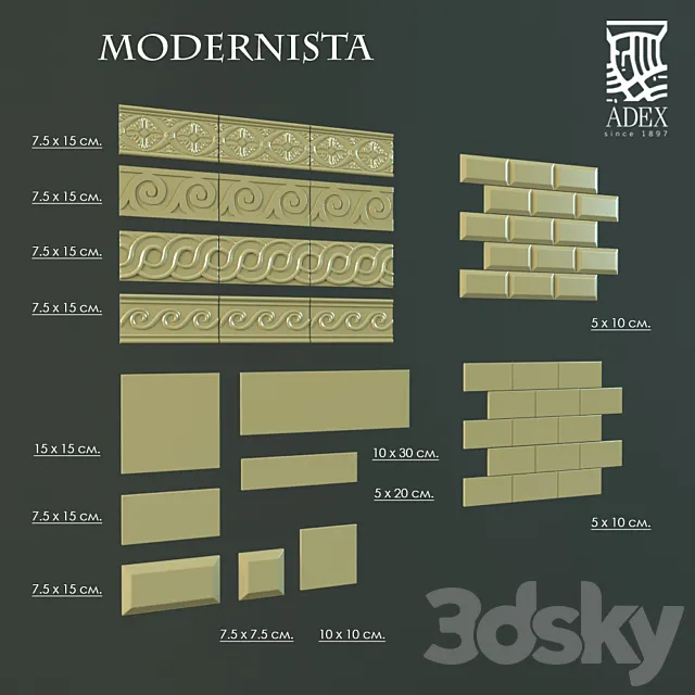 ADEX Modernista (inlay) 3DModel