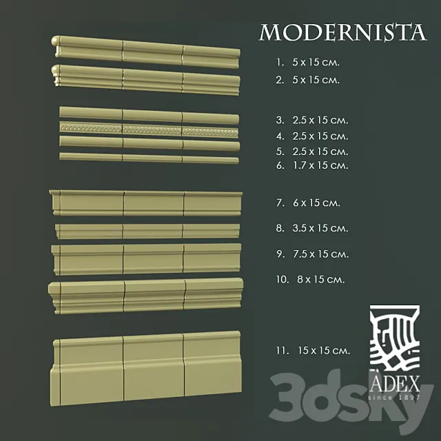 ADEX Modernista (profiles) 3DModel