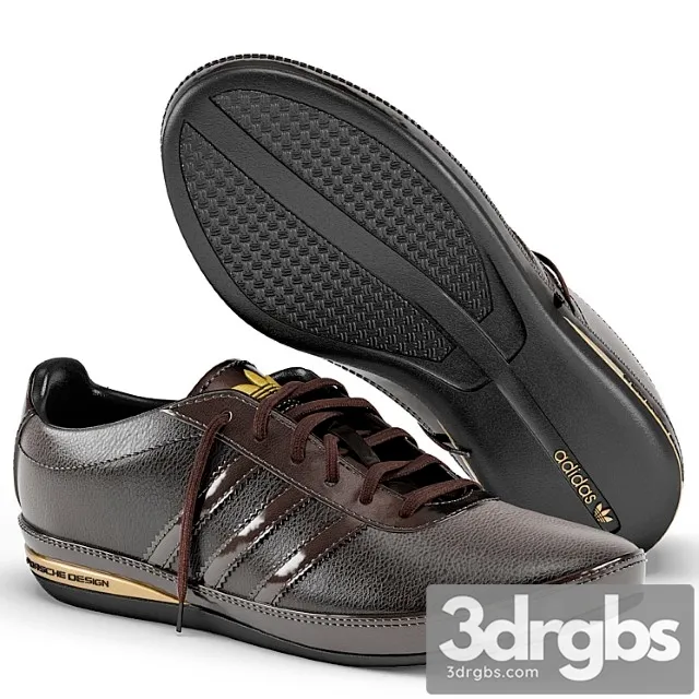 Adidas porsche design s3 leather brown 3D Model Free