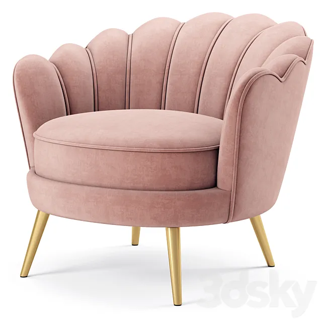 Admire Accent Armchair 3D Model
