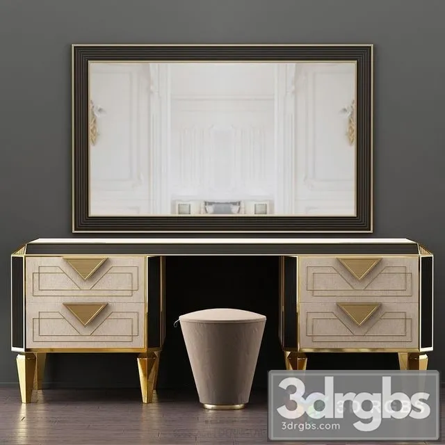 Adora Diamante Dressing Table 3D Model Free