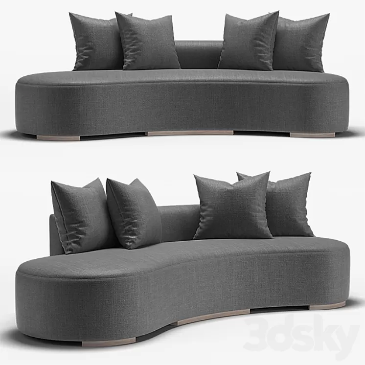 Adriana Hoyos Galapagos Sofa 100 3D Model