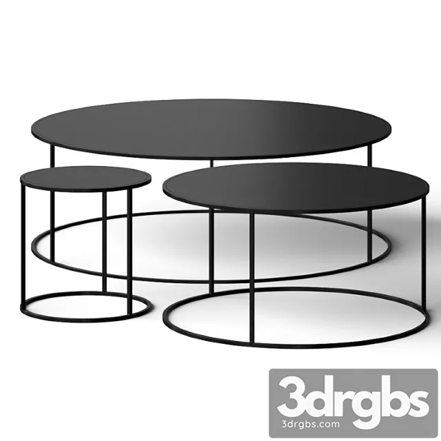 Adriani E Rossi Edizioni Round Metal Coffee Table 3D Model Free
