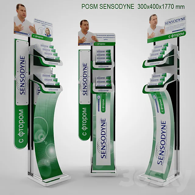 Advertising board SENSODYNE 3D Model
