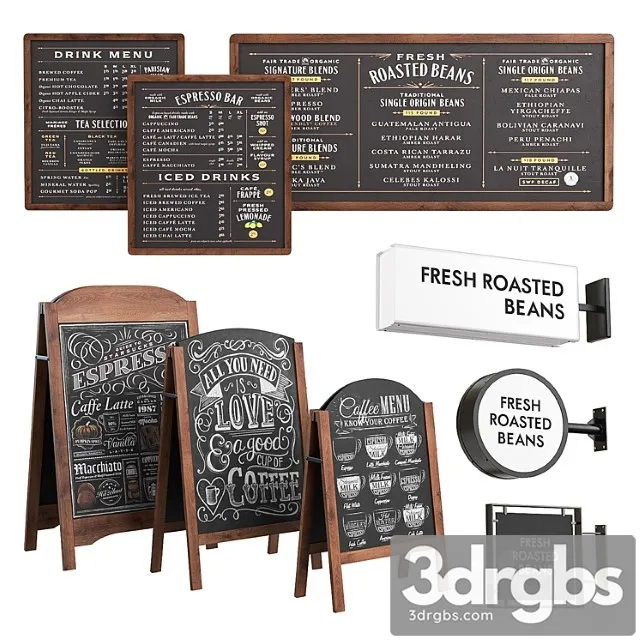 Advertising Cafe 3D Model Download