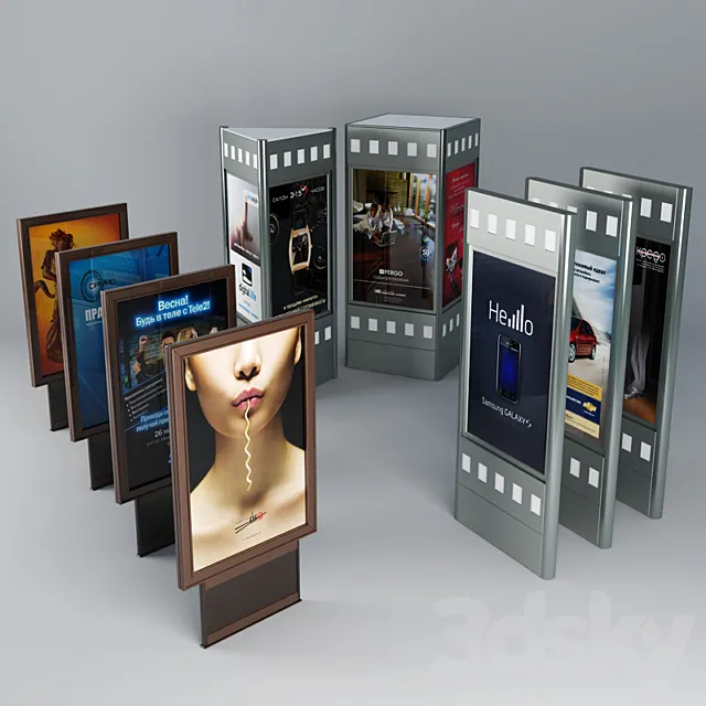 Advertising stands Free Download