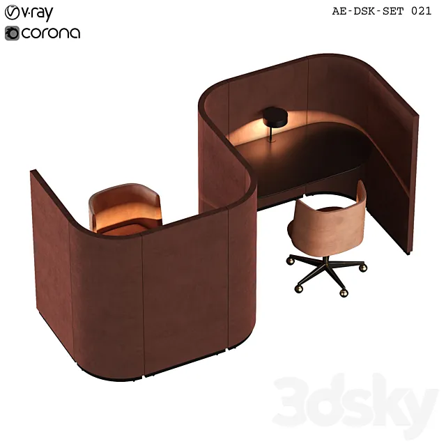 AE-DSK-SET 021 3D Model