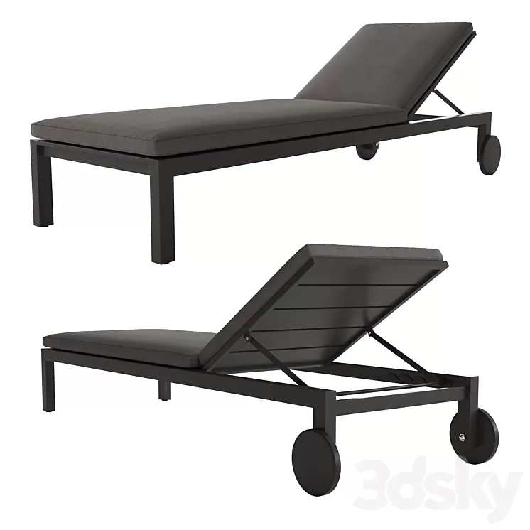AEGEAN ALUMINUM CHAISE 3D Model
