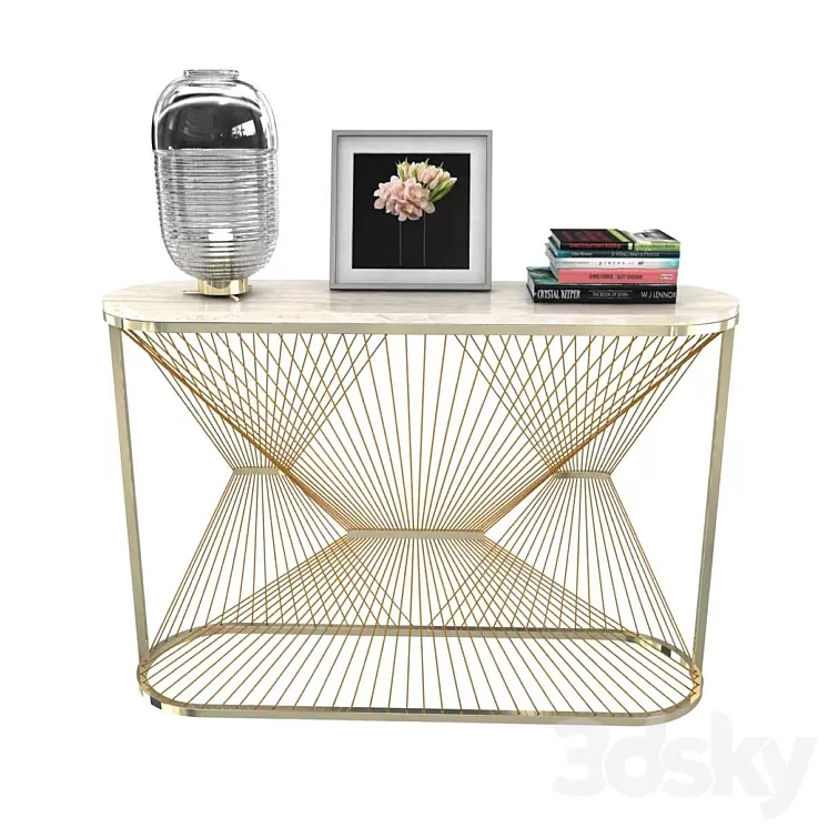 Aegis console table by lamberti design 3d model