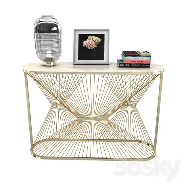 Aegis console table by lamberti design 3d model Free Download