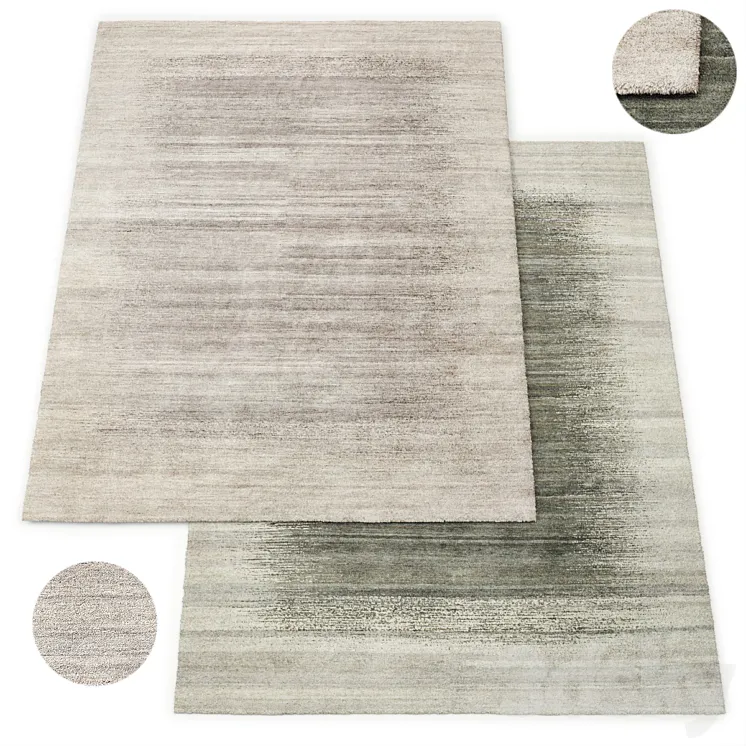 Aeon Hand-Knotted Wool Rug Restoration Hardware 3D Model Free