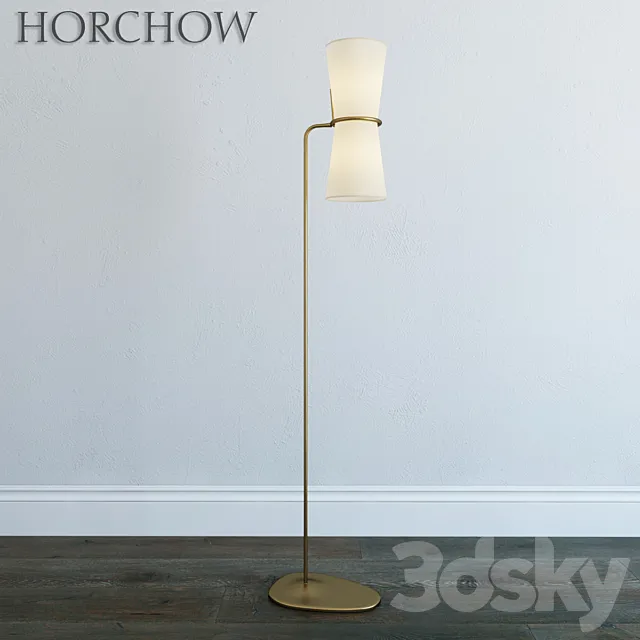 Aerin clarkson brass floor lamp 3DModel