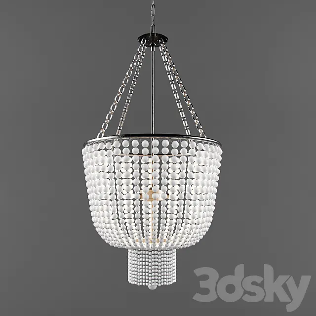 aerin JACQUELINE WHITE CHANDELIER 3DModel