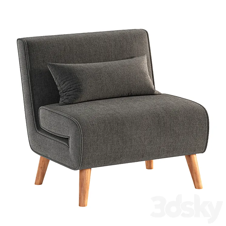 Aero Single Sofa Bed 3D Model Free