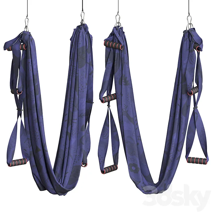 Aero yoga hammock 3D Model Free
