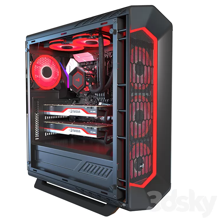 AeroCoolPC Black 3D Model