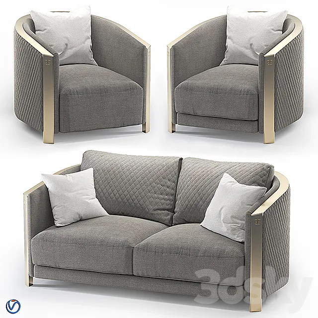 Aesthetics Magma sofa + chair 3DModel