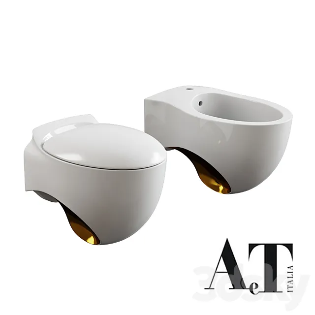 AeT Italia _ Orizzonti Accent (toilet and bidet) 3D Model