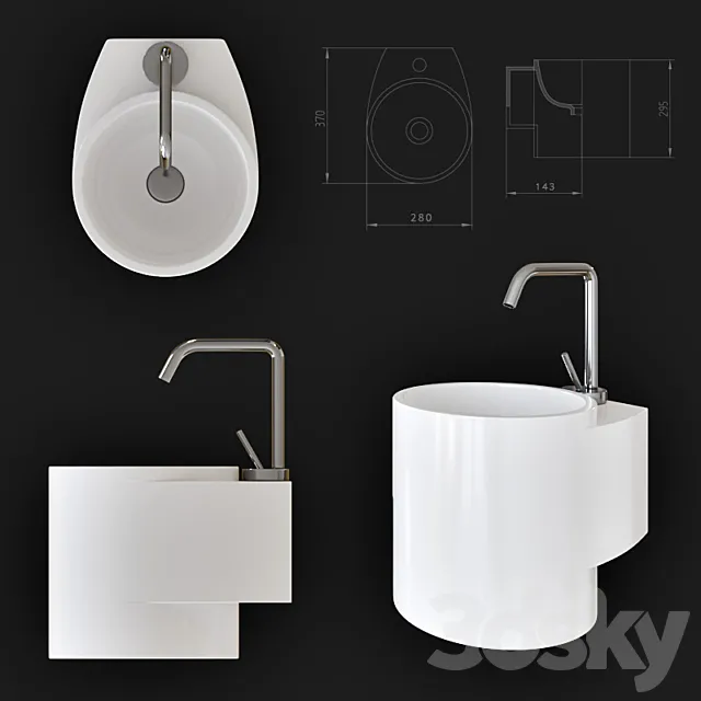 AeT Italia TUBE Sink 3D Model
