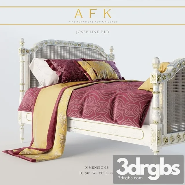 Afk Josephine bed 2 3D Model Free