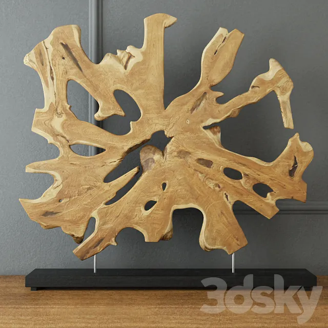 African Decor on Stand _ Jeffan 3D Model