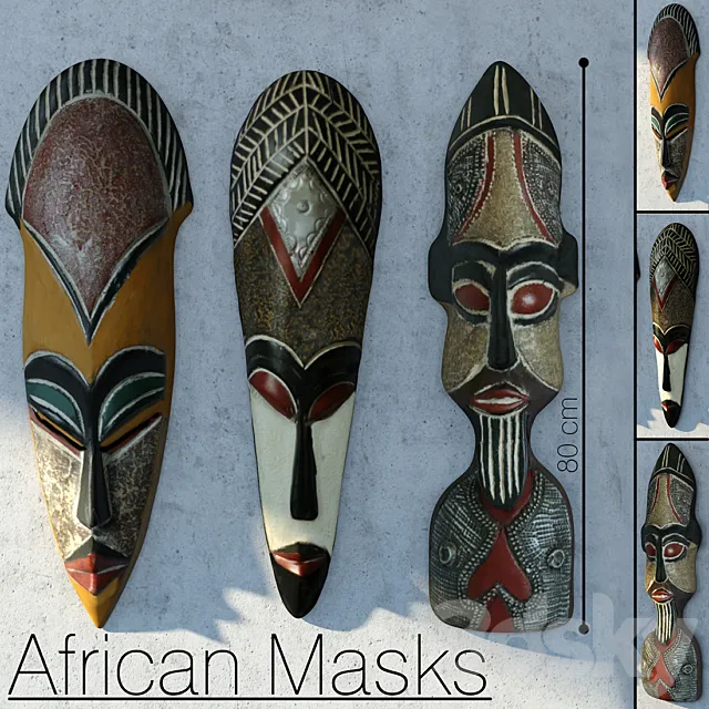 African Mask 3D Model