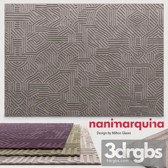African Pattern Rug Nanimarquina 3D Model Free