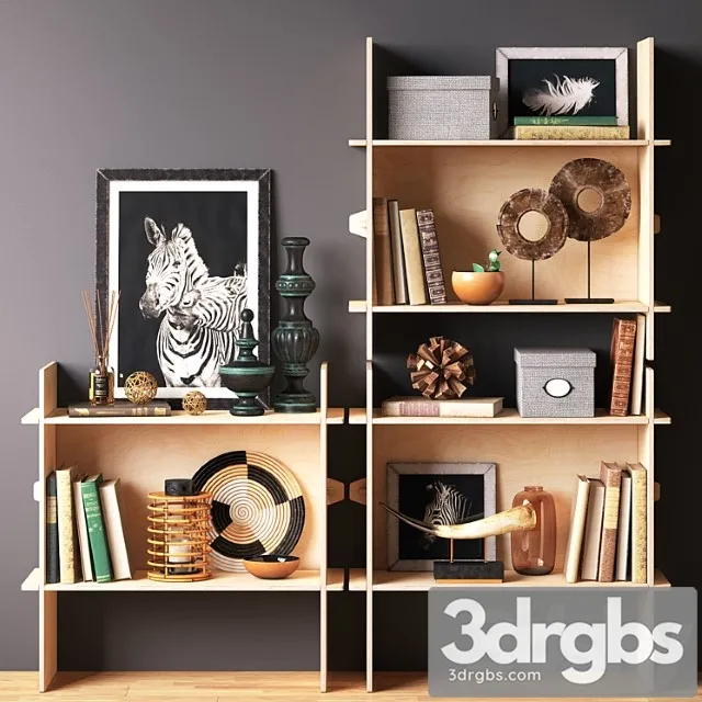 African set Overallt (ikea) 2 3D Model Free