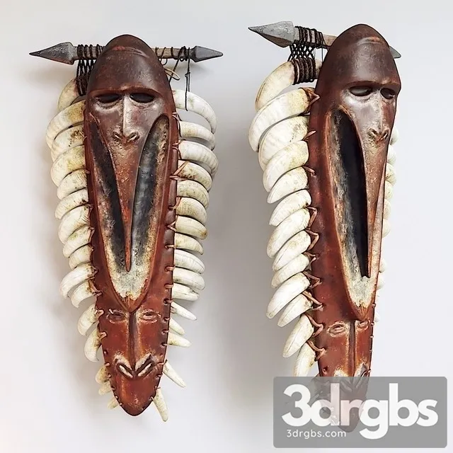 African shaman mask 3D Model Free
