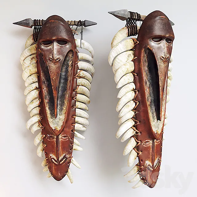 African shaman mask 3DModel