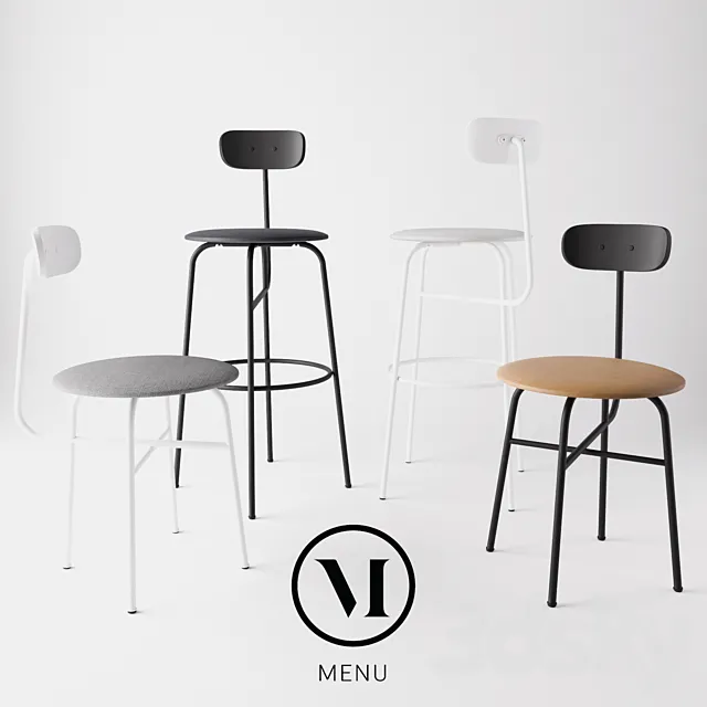 Afteroom Chair Collection by MENU 3D Model