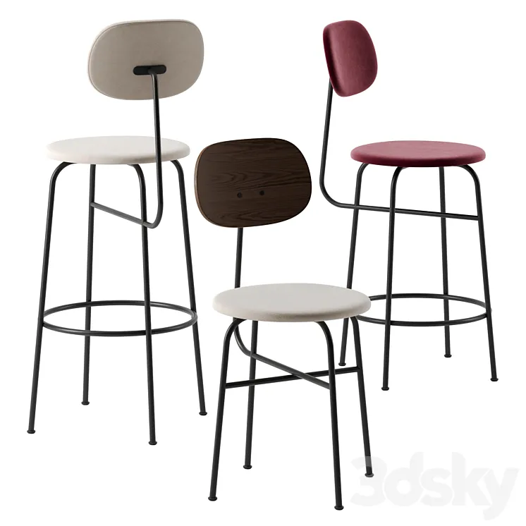 Afteroom chairs by Menu 3D Model Free