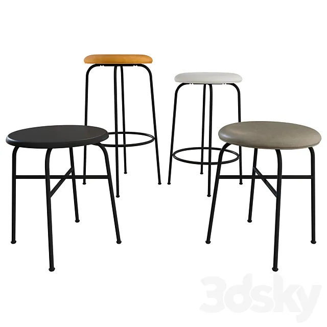 Afteroom Stool _ Counter _ Bar Stool by MENU 3DModel