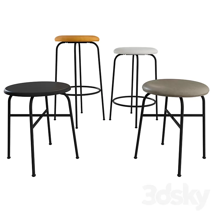 Afteroom Stool / Counter / Bar Stool by MENU 3D Model