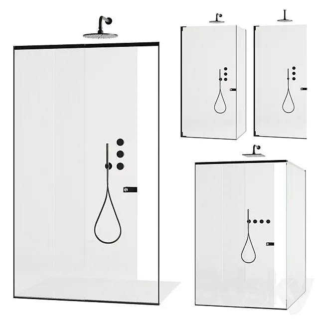 Agape D Type showers + Falper Acquiferolt 3DModel