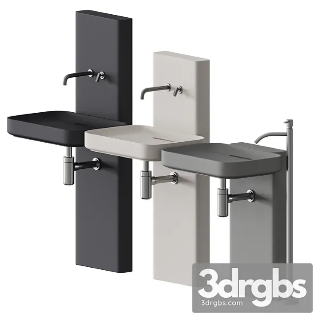Agape Petra Pedestal Washbasin 3D Model Free