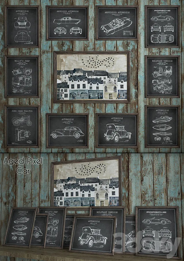 Aged Pixel "Car" 3DModel