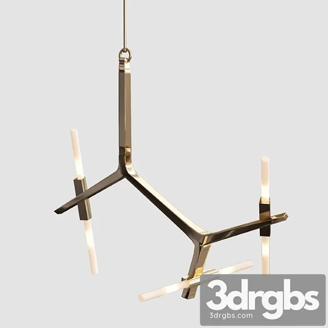 Agnes chandelier 6 lights von roll & hill 3D Model Download