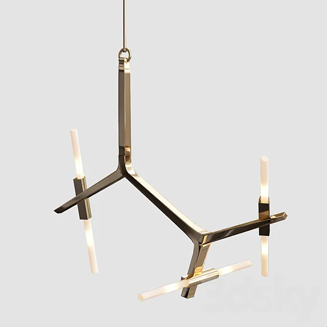 Agnes chandelier 6 lights von Roll & Hill 3D Model