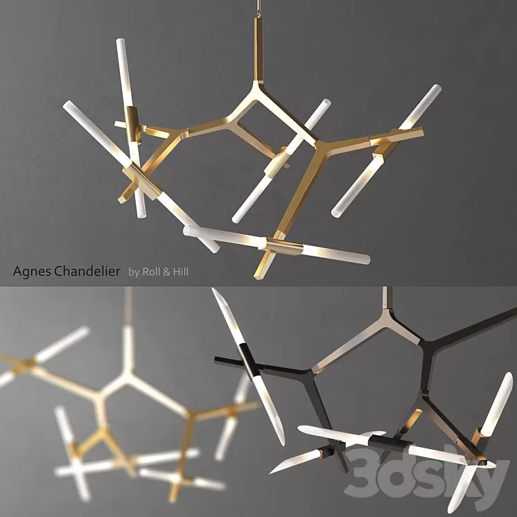 Agnes Chandelier by Roll & Hill 3D Model