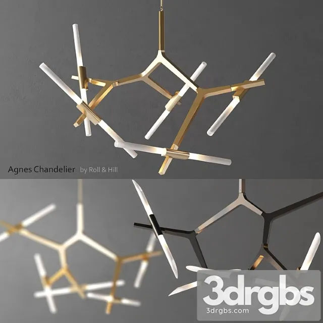 Agnes Chandelier by Roll Hill 3D Model Free