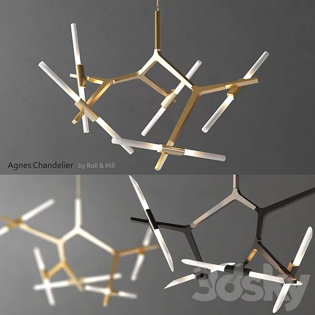 Agnes Chandelier by Roll & Hill 3DModel