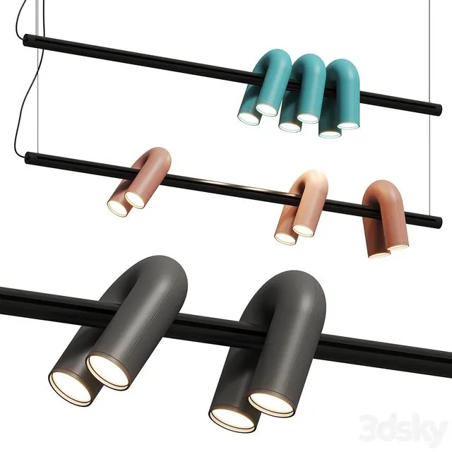 Ago Cirkus Track Lighting 3D Model