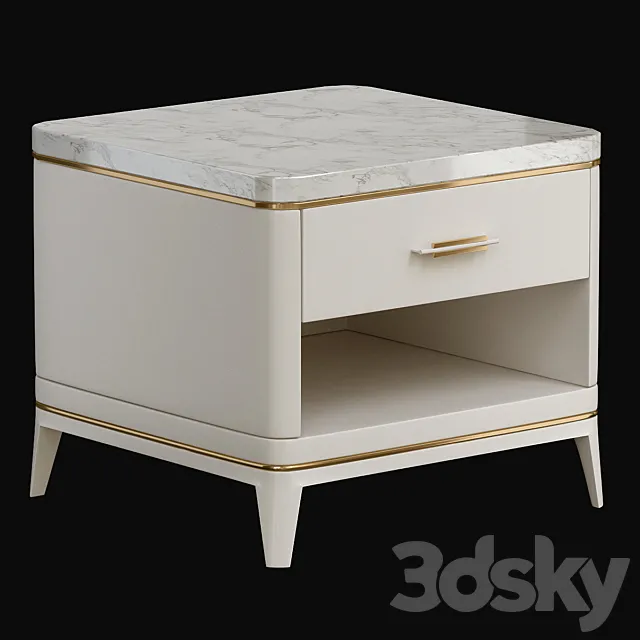 Agra Bedside Table Frato Interiors 3DModel