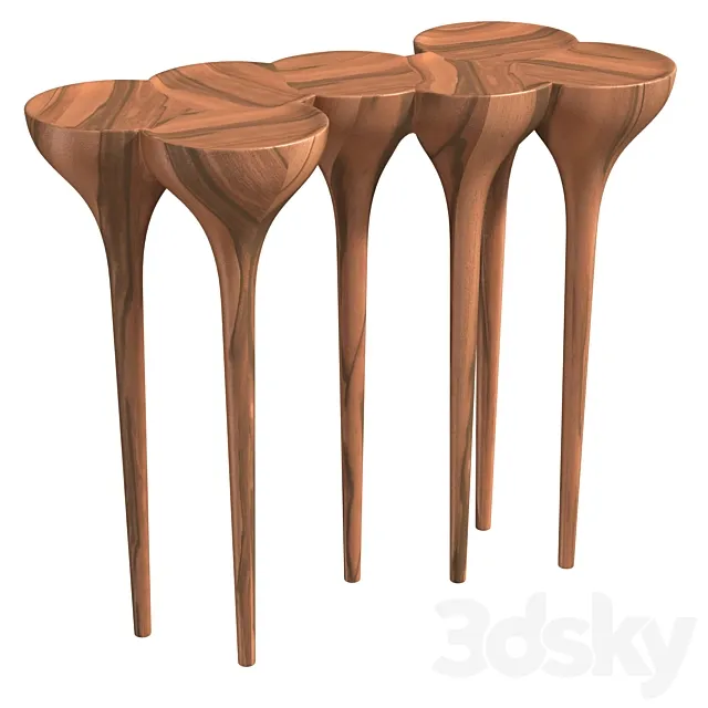 Agrippa Esgrimas wood console 3D Model