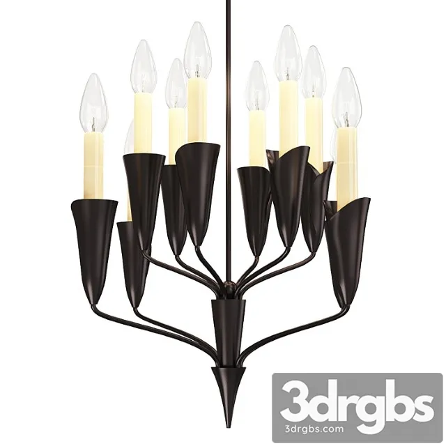 Aiden Chandelier By Chapman Myers From Visual Comfort 3D Model Free